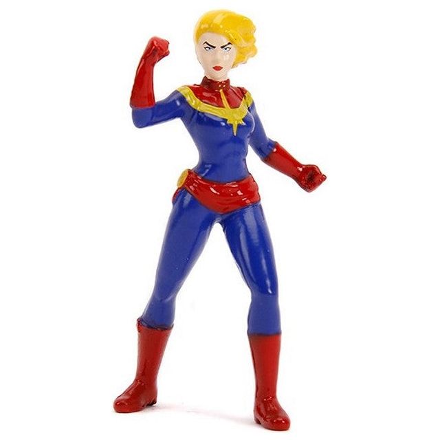 Jada Metals Marvel Captain Marvel & Ford Mustang - Modellauto inkl. Figur