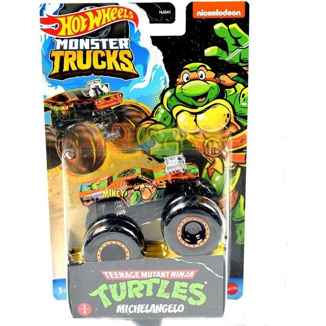 Hot Wheels Teenage Mutant Ninja Turtles Die Cast Monster Trucks 1:64