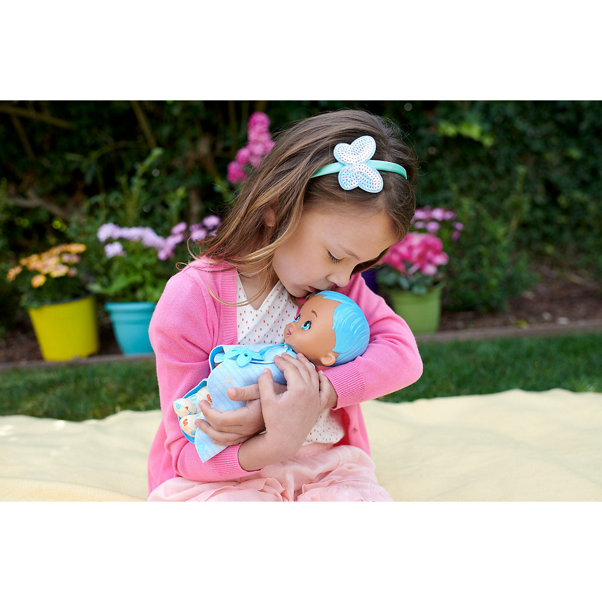 Mattel - My Garden Baby Puppe - Mein Schmuse Schmetterlings-Baby