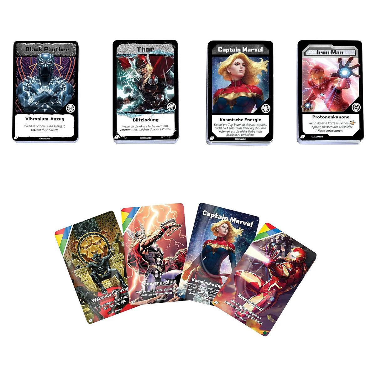 Mattel - UNO Ultimate - Marvel - Kartenspiel mit 4 Folienkarten, Spiel, Reisespiel