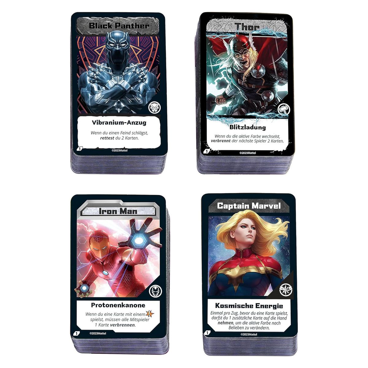 Mattel - UNO Ultimate - Marvel - Kartenspiel mit 4 Folienkarten, Spiel, Reisespiel