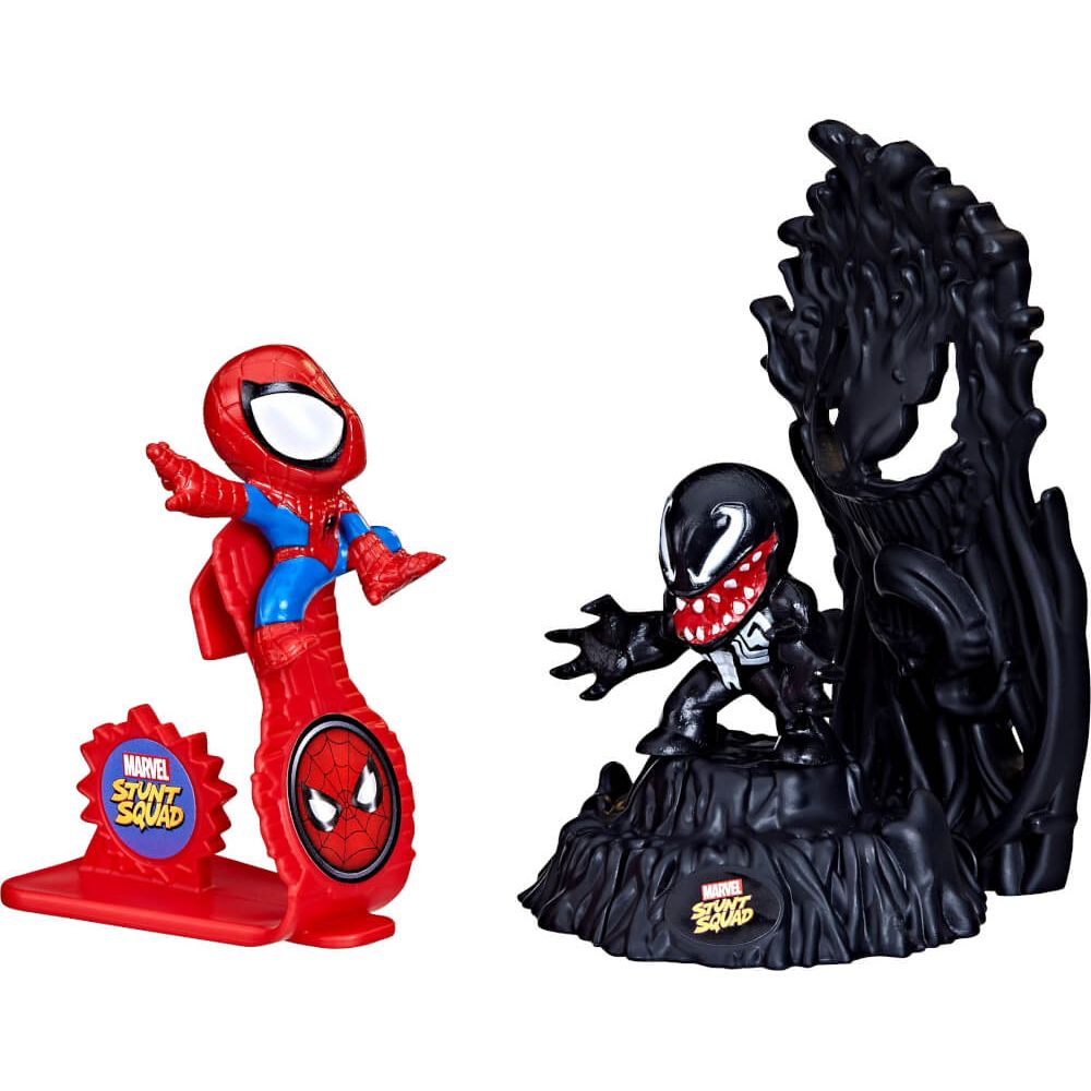 Hasbro - Marvel Stunt Squad, Spiel und Actionfiguren Spiderman, Captain America oder Iron Man