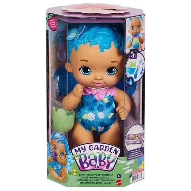 Mattel - My Garden Baby - Puppe, 30 cm, Schmetterlings-Baby-Puppe, Berry Himbeer oder Blaubeer