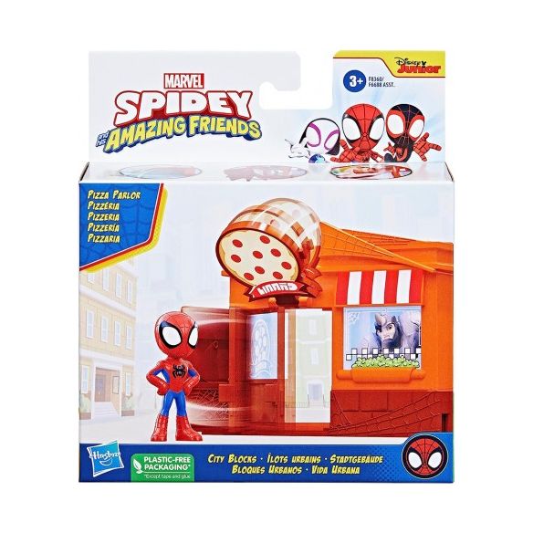 Hasbro - Marvel - Spidey und seine Super-Freunde - Spielset Bank, Supermarkt oder Pizzeria