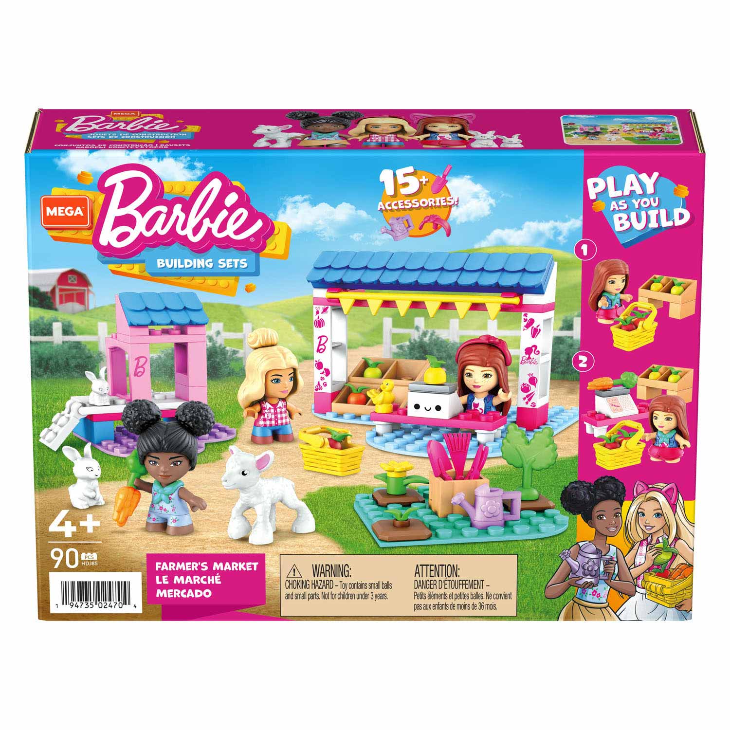 Mega Construx Barbie Bauernmarkt Bausteine Spielset