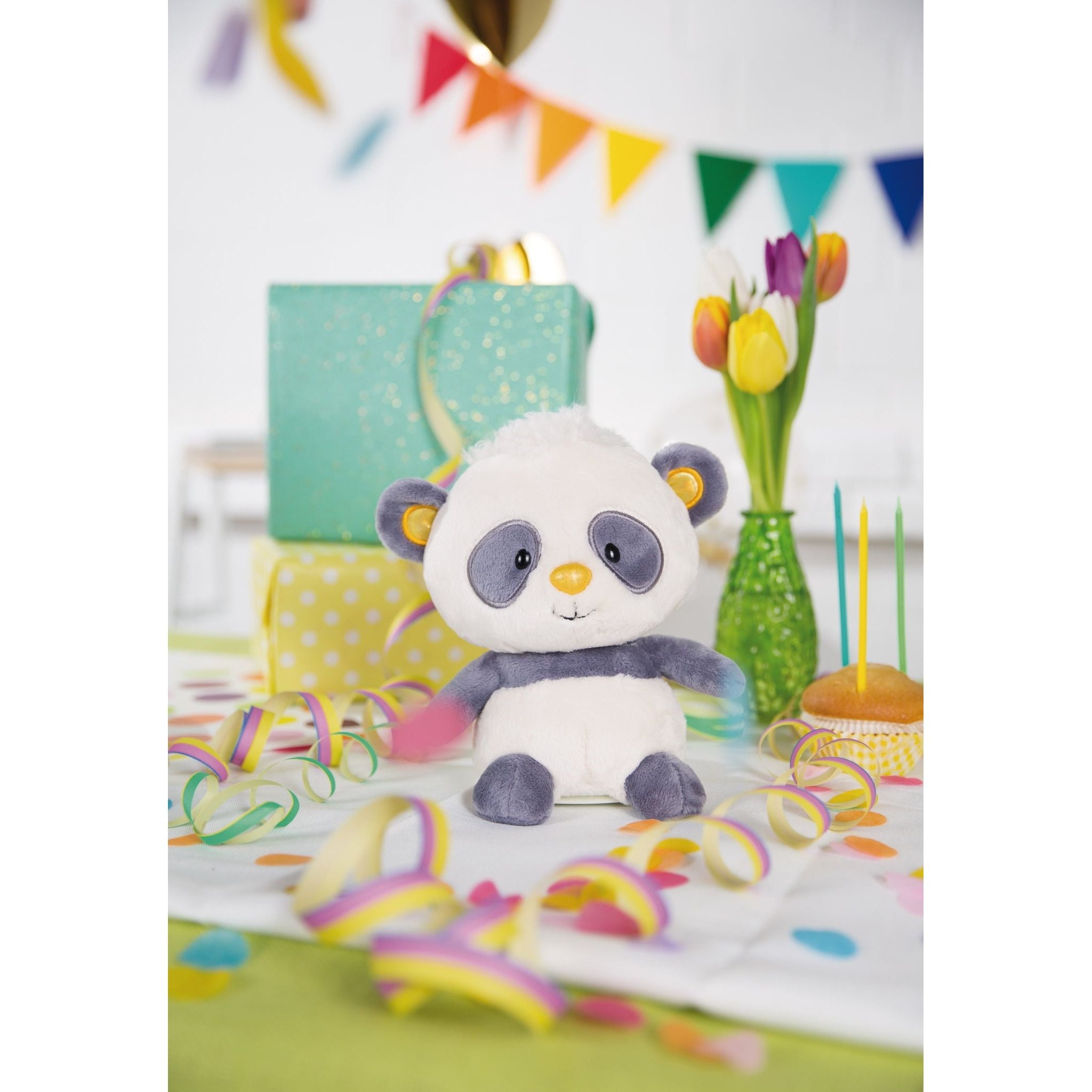 Nici 48417 - Plüschfigur, 20cm, Sing- & Tanzfunktion, Singing Panda