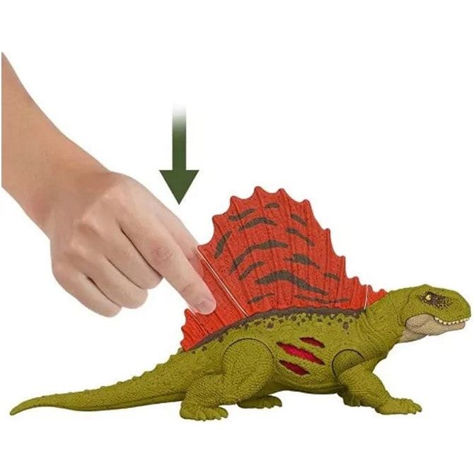 Mattel - Jurassic World - Extreme Damage Dinosaurier - Velociraptor, Coelurus oder Dimetrodon