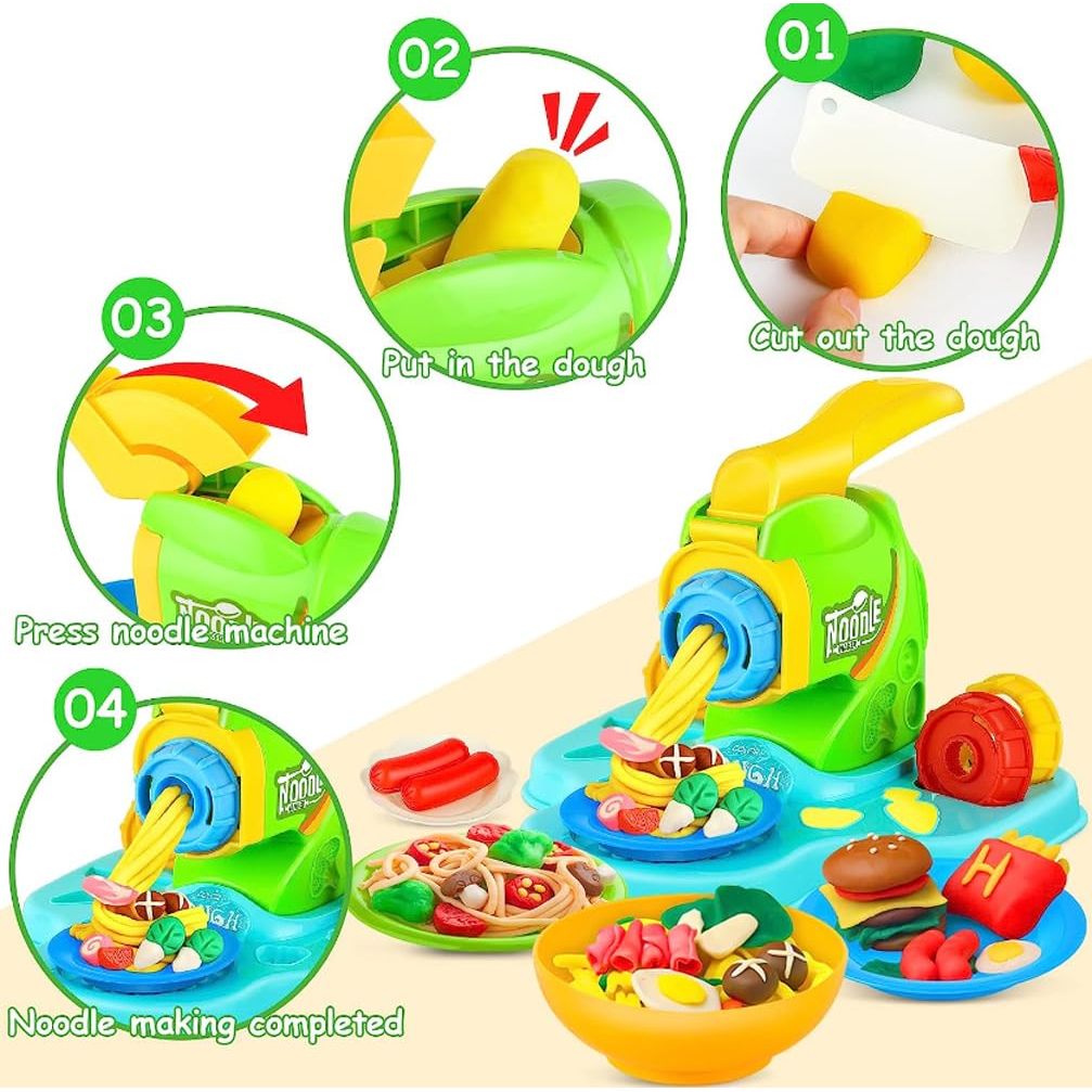 Spielzeug Nudelmaschine Knete Set mit Zubehör