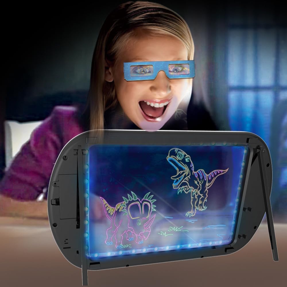 3D Mal Tablet mit 3D Brille und Neon Marker Stifte