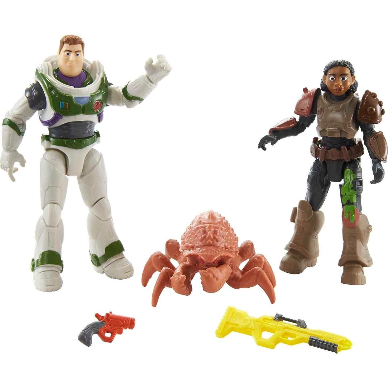 Mattel - Disney Buzz Lightyear - Space Ranger Verteidigungsfiguren & Zubehör, Exklusive Packung, ca 13cm groß, 2 Actionfiguren, Käfer & Werkzeuge