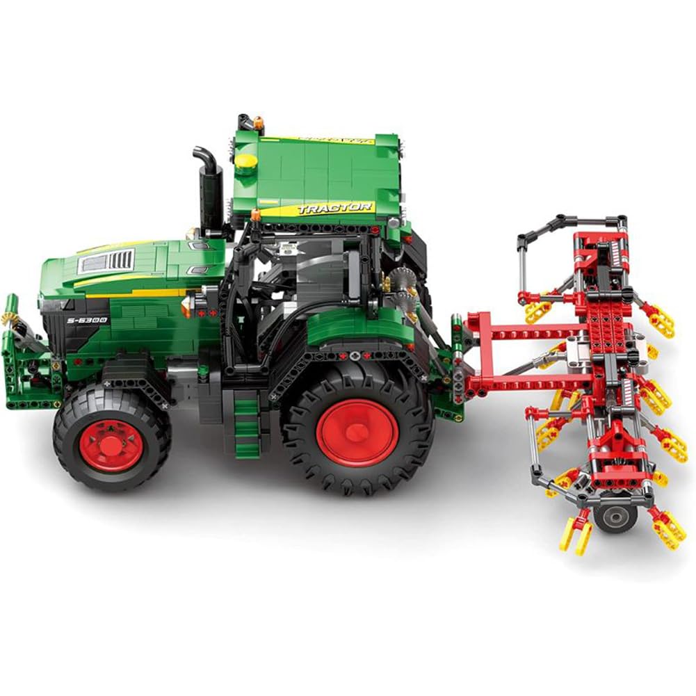 Reobrix 22015 - RC Technik Traktor Klemmbausteine Set mit 2,4 Ghz Power Funktions