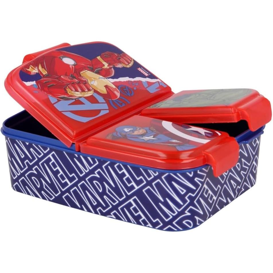 Stor 57720 - Marvel Avengers Kinder Lunchbox mit mehreren Fächern