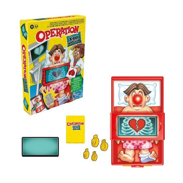 Hasbro - Doktor Bibber - Röntgen Spaß - Sonderedition Operation X-Ray Match Up (Englisch)