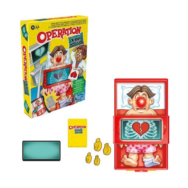 Hasbro - Doktor Bibber - Röntgen Spaß  - Sonderedition Operation X-Ray Match Up (Englisch)