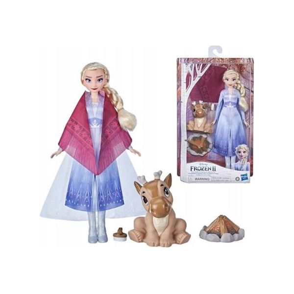 Hasbro Disney Die Eiskönigin 2 - Elsa Puppe mit Lagerfeuer und Zubehör