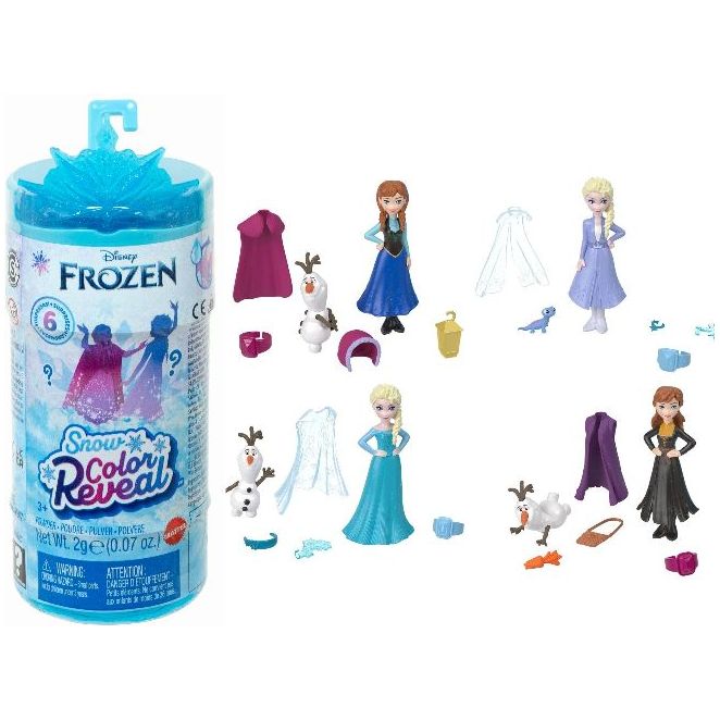 Mattel - HMB83 - Disney® FROZEN - Snow Color Reveal Spring, Blindbag, Spielfigur