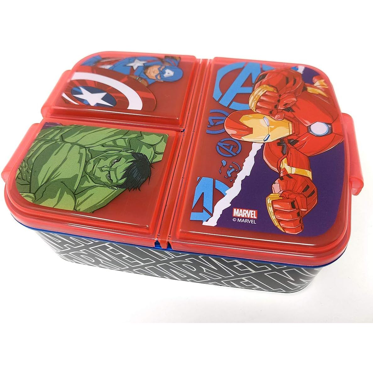 Stor 57720 - Marvel Avengers Kinder Lunchbox mit mehreren Fächern