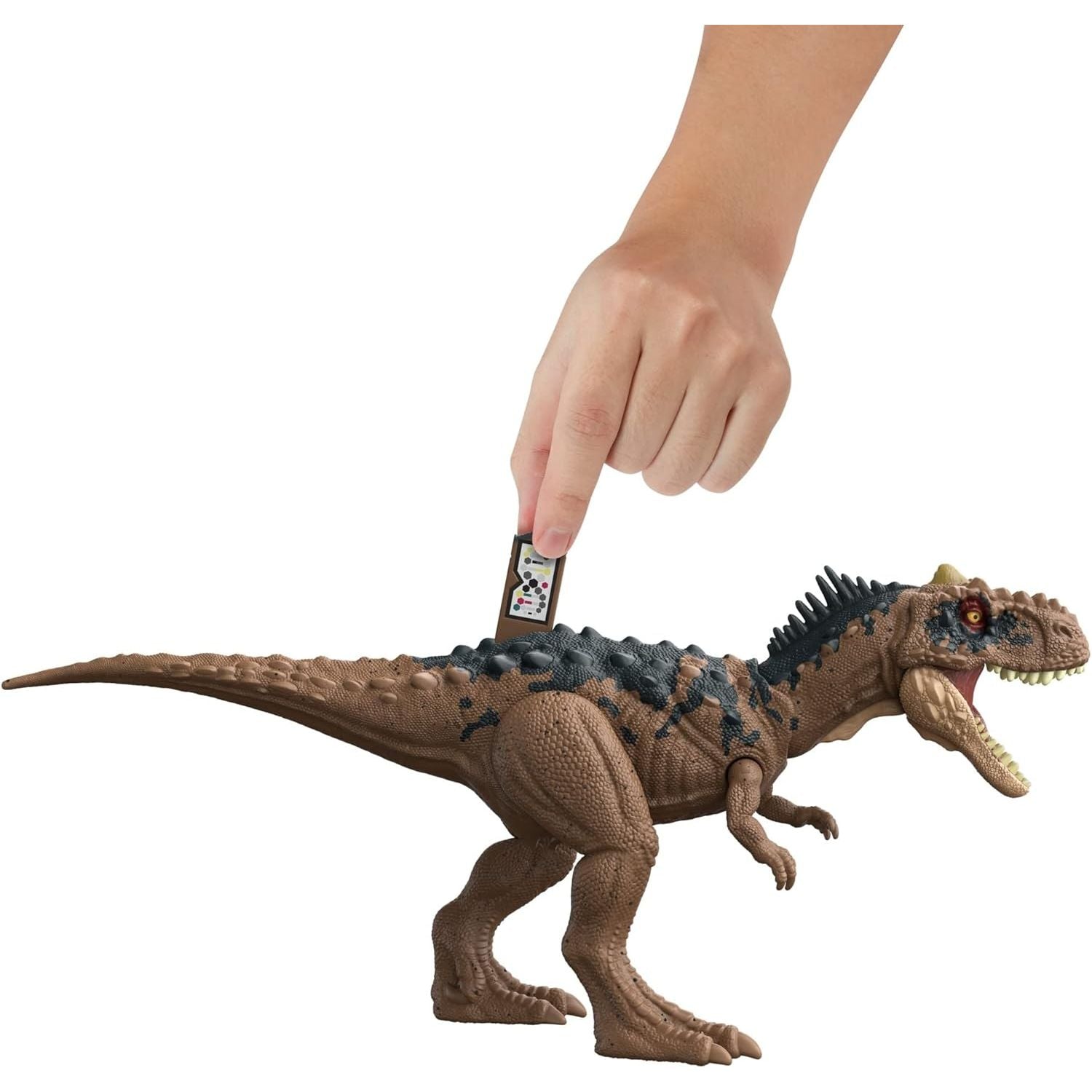 Jurassic World HDX45 - Roar Strikers - Rajasaurus - bewegliche Dinosaurier Figur