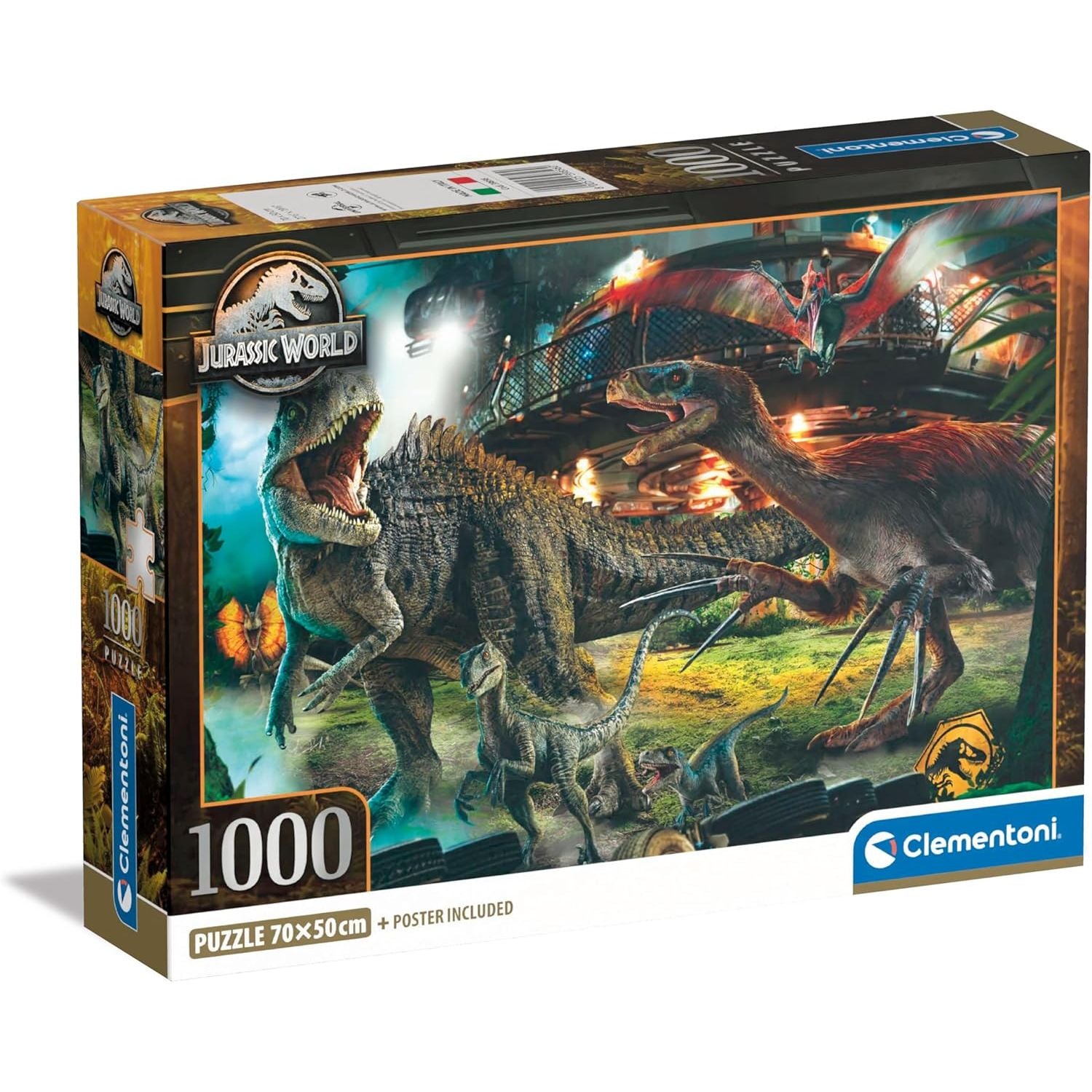 Clementoni - 39856 - Jurassic World - Puzzle, 1000 Teile