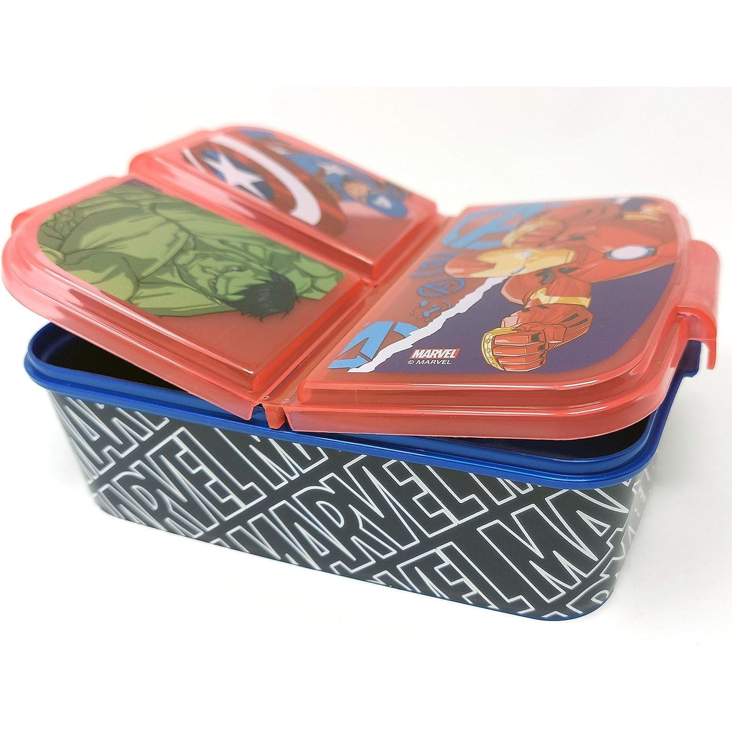 Stor 57720 - Marvel Avengers Kinder Lunchbox mit mehreren Fächern
