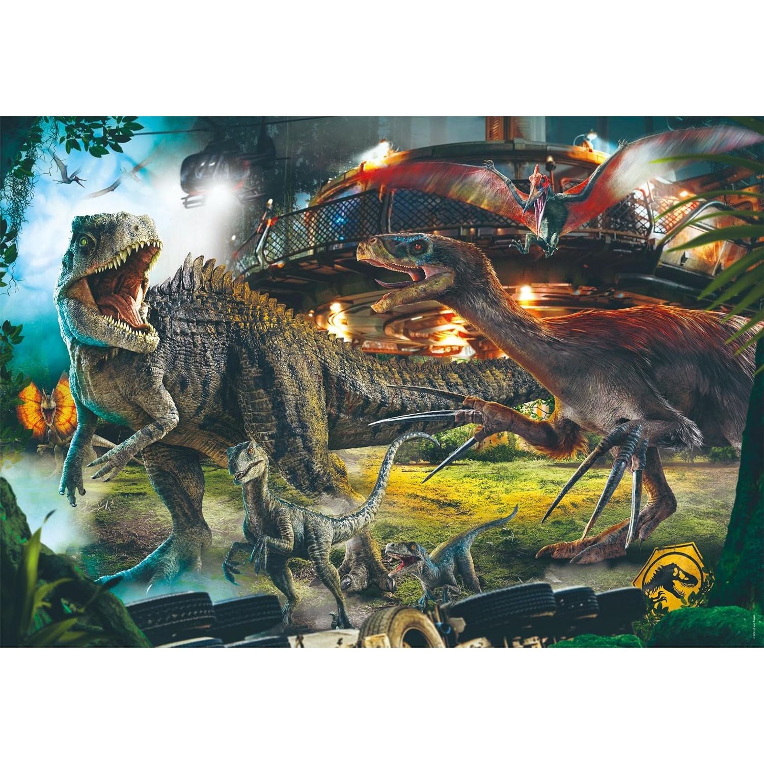 Clementoni - 39856 - Jurassic World - Puzzle, 1000 Teile