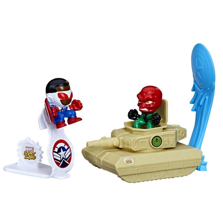 Hasbro - Marvel Stunt Squad, Spiel und Actionfiguren Spiderman, Captain America oder Iron Man