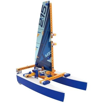 Clementoni - Galileo - Construction Challenge - Trimaran 59108 , Technik-Bausatz