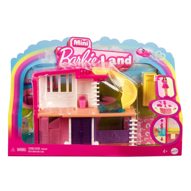 Mattel HYF44 - Barbie - Mini Barbie Land - Mini Spielset mit Puppe und Zubehör, verschiedene Modelle