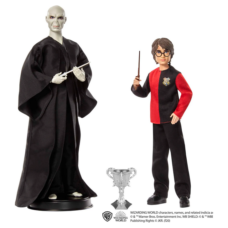 Harry Potter Geschenkset für Sammler mit Voldemort-Puppe und Harry Potter-Puppe