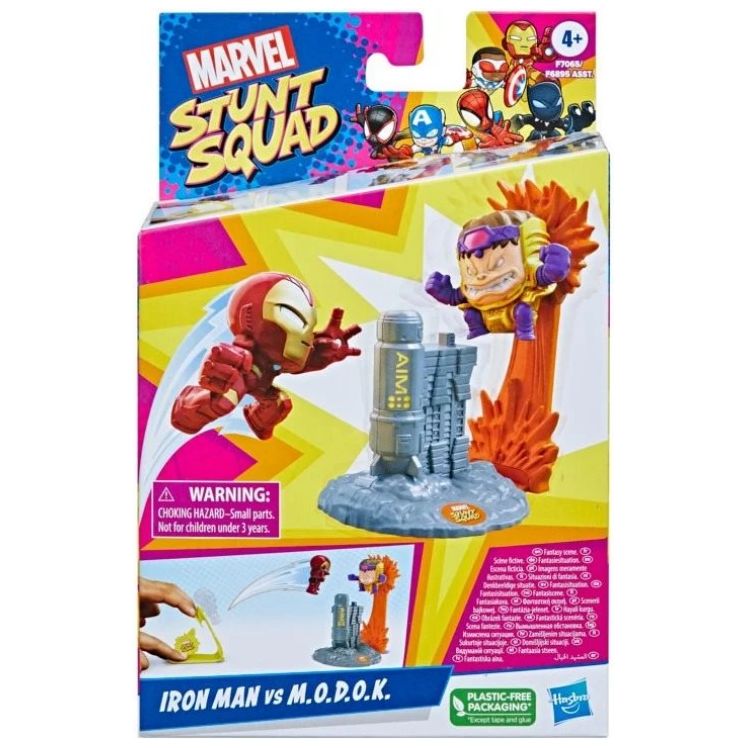 Hasbro - Marvel Stunt Squad, Spiel und Actionfiguren Spiderman, Captain America oder Iron Man