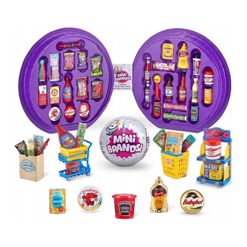 Zuru - Blindbag - 5 Surprise - Mini Brands - Mini Marken - Global Serie 1 - Sammelkoffer