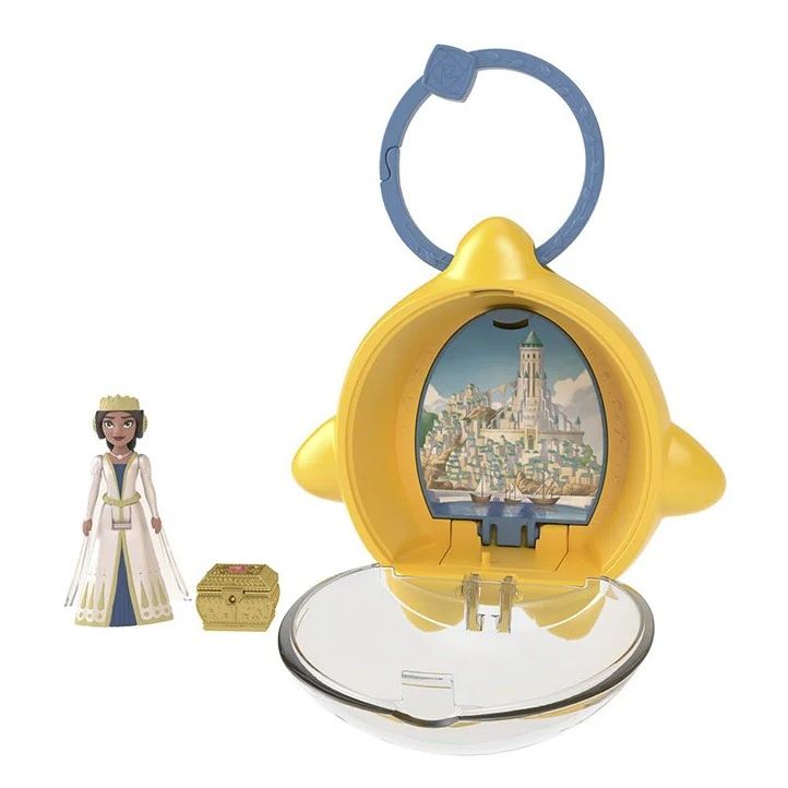 Mattel - HPX30 - Disney - Wish Überraschungs-Minipuppe in Stern Schlüsselanhänger