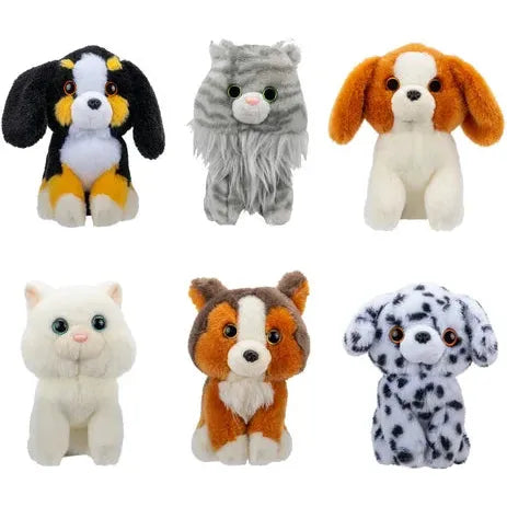 Jazwares - RBPO00202 - Petooties- Plüschfigur, 10 cm, Pets Hunde und Katzen, Serie 18