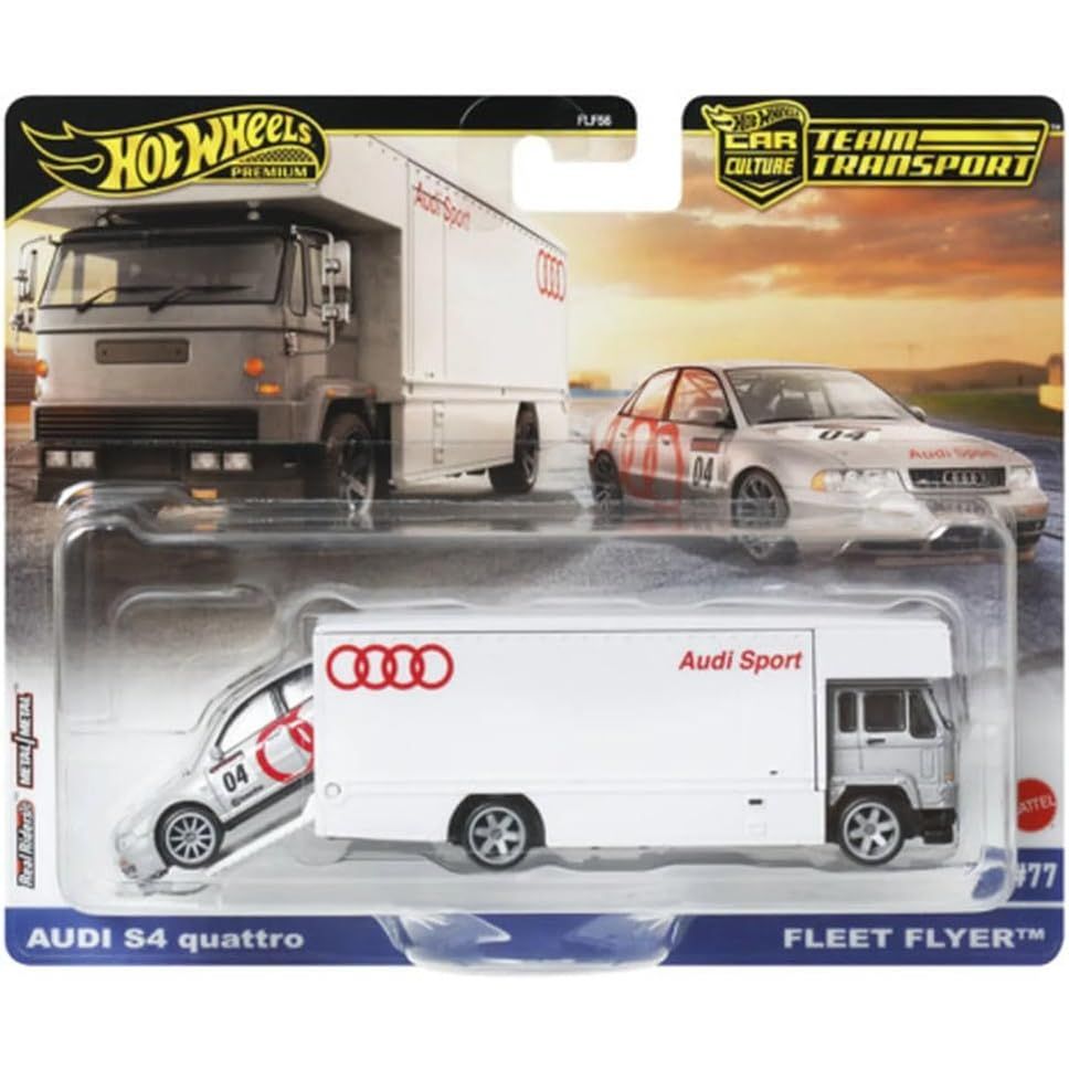 Mattel - FLF56 - Hot Wheels - Premium Team Transport, 2-er Pack, Car Culture
