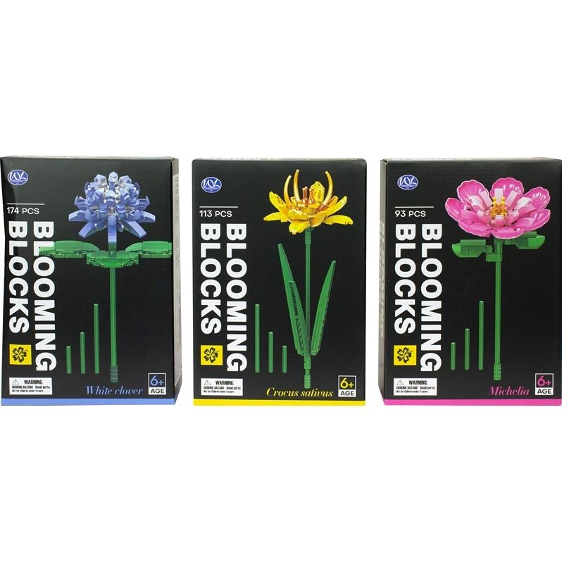 Blooming Blocks - 65956 - Klemmbausteine - verschiedene Blumen