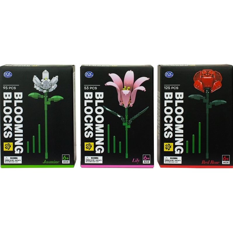 Blooming Blocks - 65956 - Klemmbausteine - verschiedene Blumen