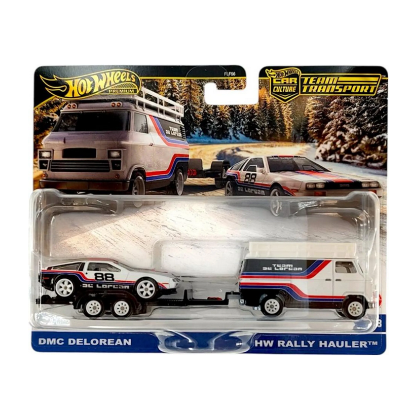 Mattel - FLF56 - Hot Wheels - Premium Team Transport, 2-er Pack, Car Culture