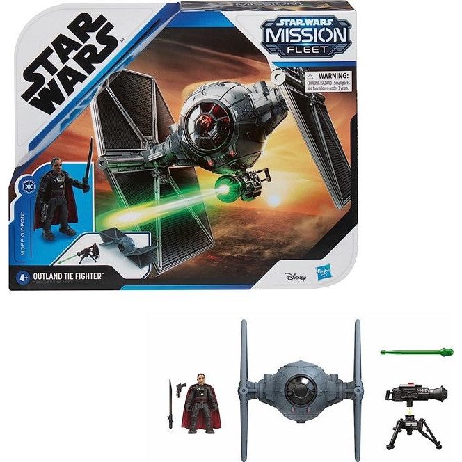 Hasbro - Disney - Star Wars - Mission Fleet - Spielset, Fahrzeug mit Figur, Outland Tie Fighter