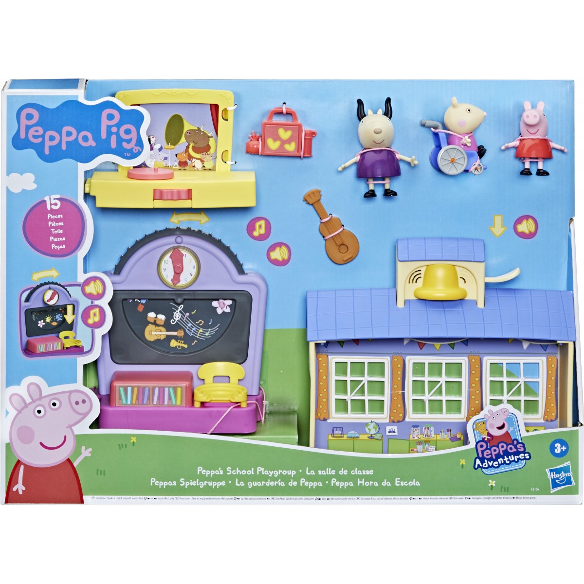 Hasbro - F2166 - Peppa Wutz - Peppa Pig - Peppa’s Adventures Peppas Spielgruppe, Vorschulspielzeug mit Sprache und Geräuschen