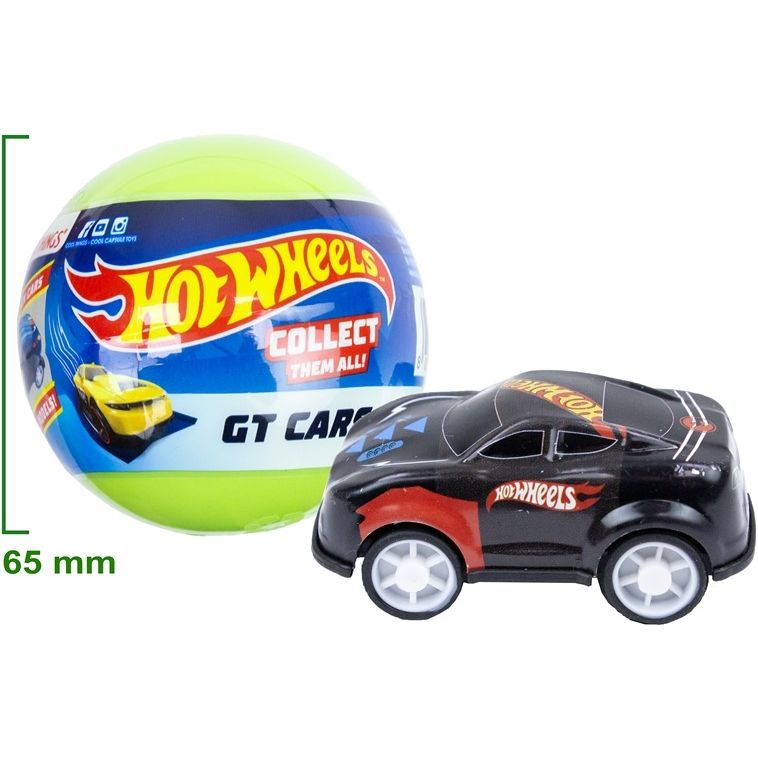 Mattel - HW019 - Hot Wheels Metal GT-Autos in Kapsel (Blindbag), Spielzeugauto mit Pull back