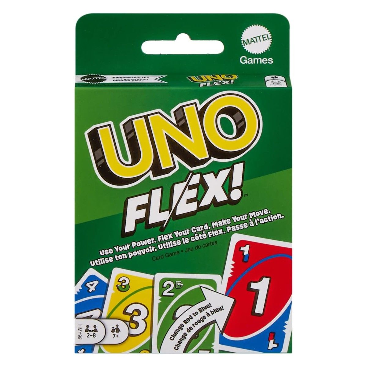 Mattel - HMY99 - Mattel Games - UNO Kartenspiel, Flex!