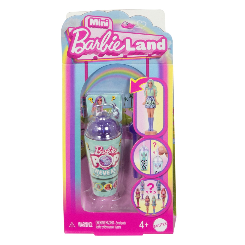 MATTEL - JCR22 - Barbie Mini BarbieLand Pop Reveal, Überraschungspuppe