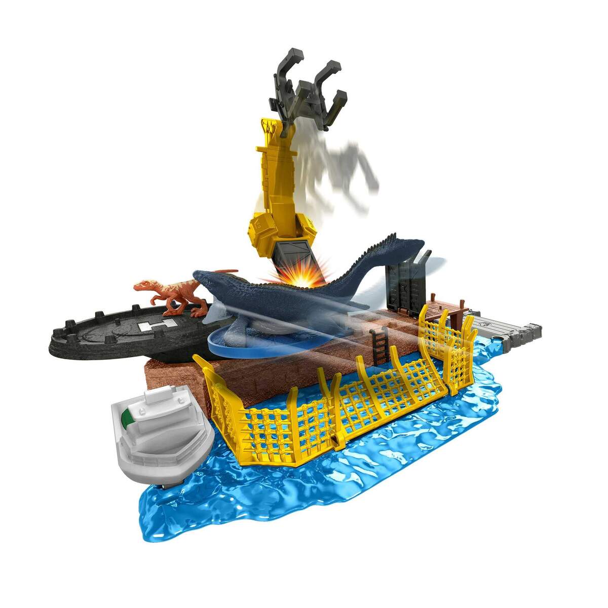 Mattel - Jurassic World - Minis - Spielset, Mosasaurus Mayhem