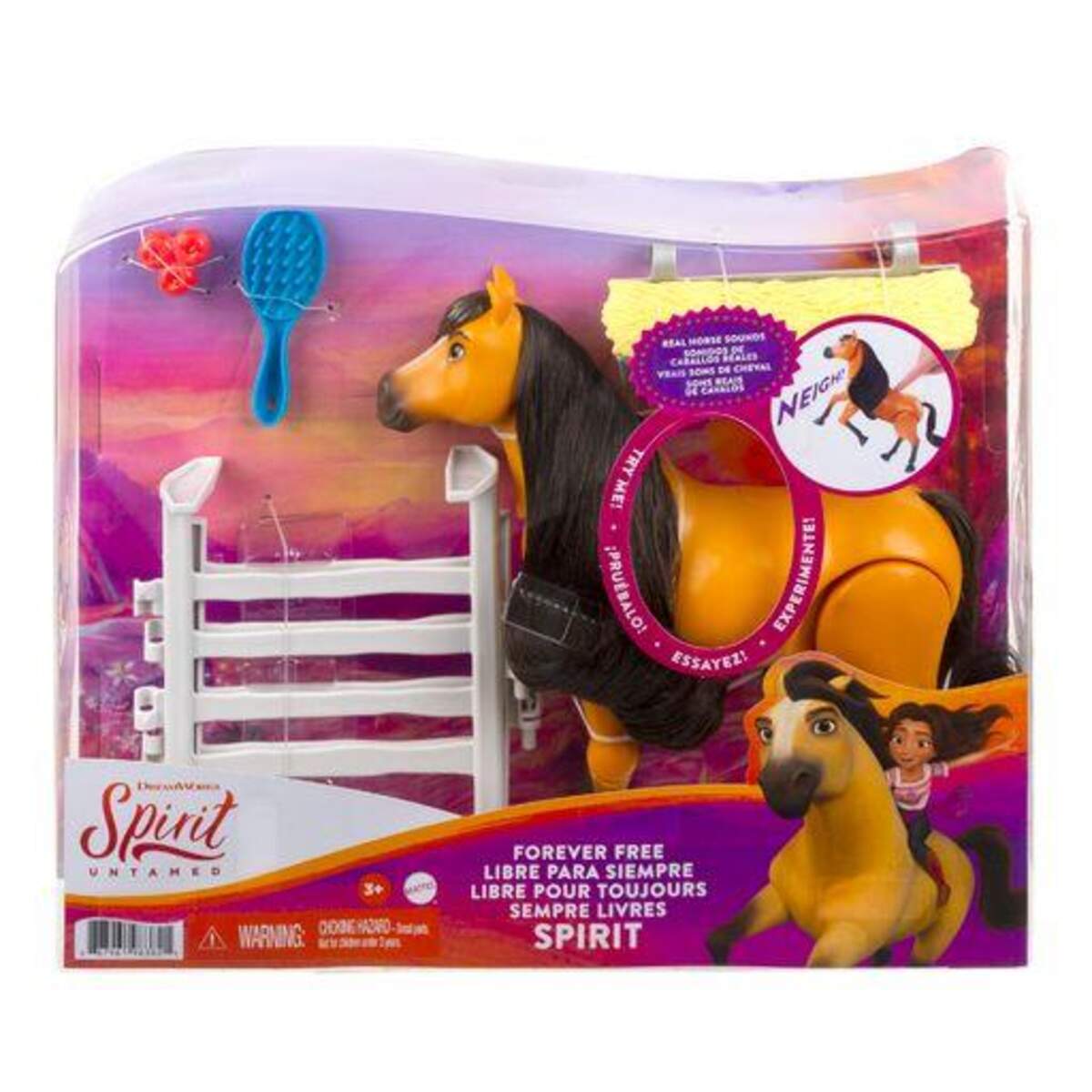 Mattel Spirit „Für immer frei“ Spielset mit beweglichem Spirit Pferd und Geräuschen