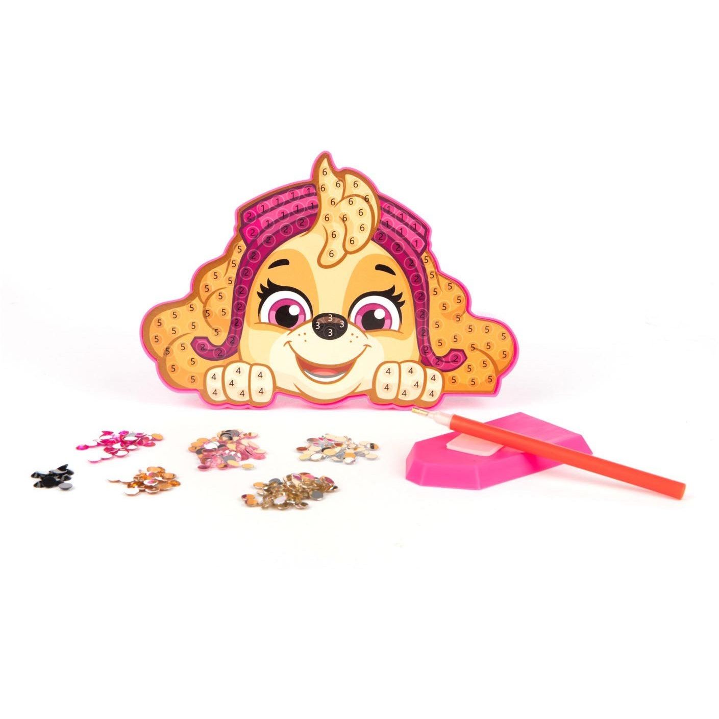 Spin Master - PWP22-5724-2 - Paw Patrol Diamond Art Skye 18x18cm, Bastelset