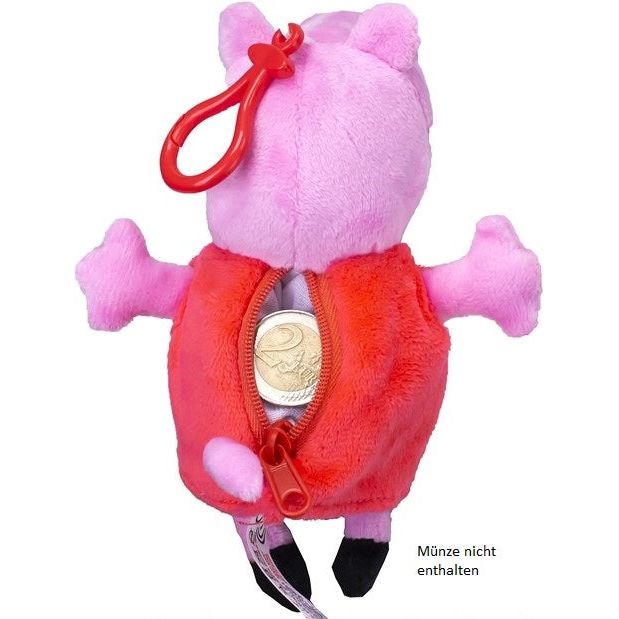 Peppa Pig Plüsch Schlüsselanhänger mit Geldfach