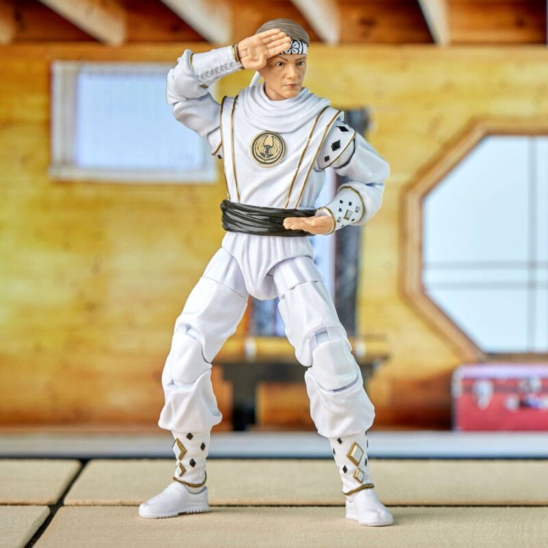 Hasbro - Power Rangers x Cobra Kai Ligtning Collection Actionfigur: Morphed Daniel LaRusso - White Crane Ranger
