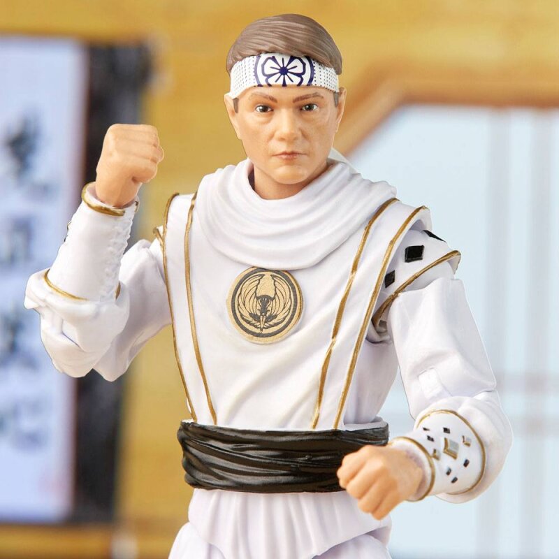 Hasbro - Power Rangers x Cobra Kai Ligtning Collection Actionfigur: Morphed Daniel LaRusso - White Crane Ranger