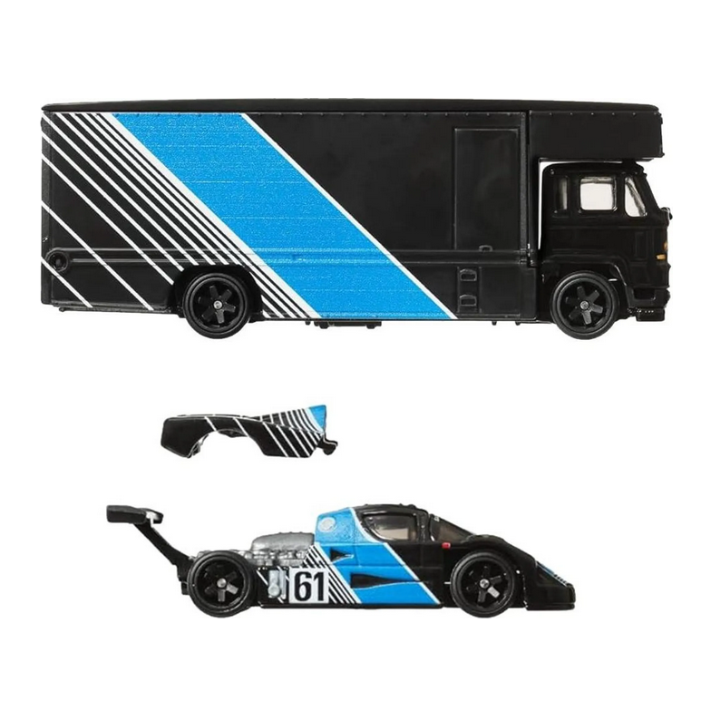 Mattel - FLF56 - Hot Wheels - Premium Team Transport, 2-er Pack, Car Culture