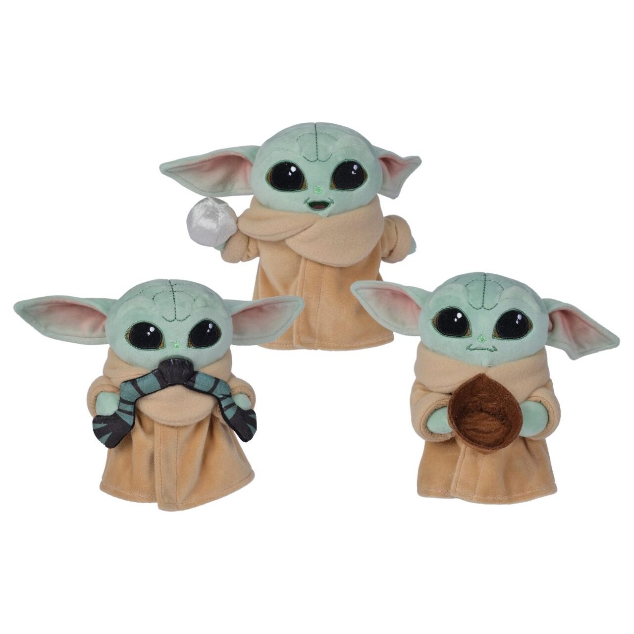 Simba - Disney - Star Wars The Mandalorian Child Baby Yoda Plüschtier 17 cm mit Zubehör